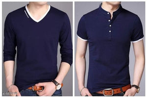 Men's Stylish Solid Cotton T-Shirts Vol 16